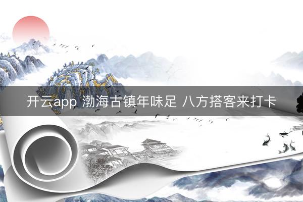 开云app 渤海古镇年味足 八方搭客来打卡